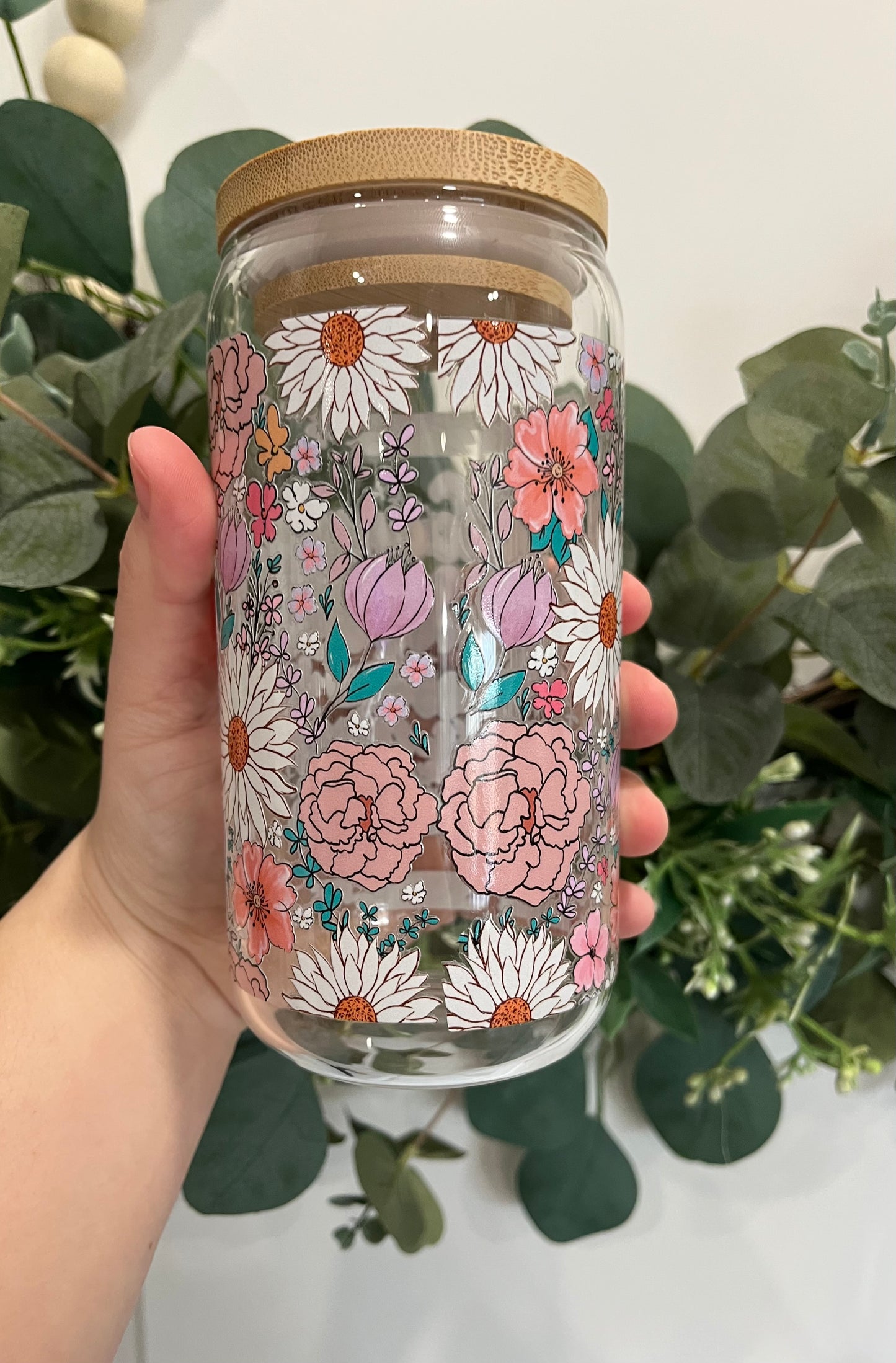 Bloom Where You Are Planted 16oz Glass Can